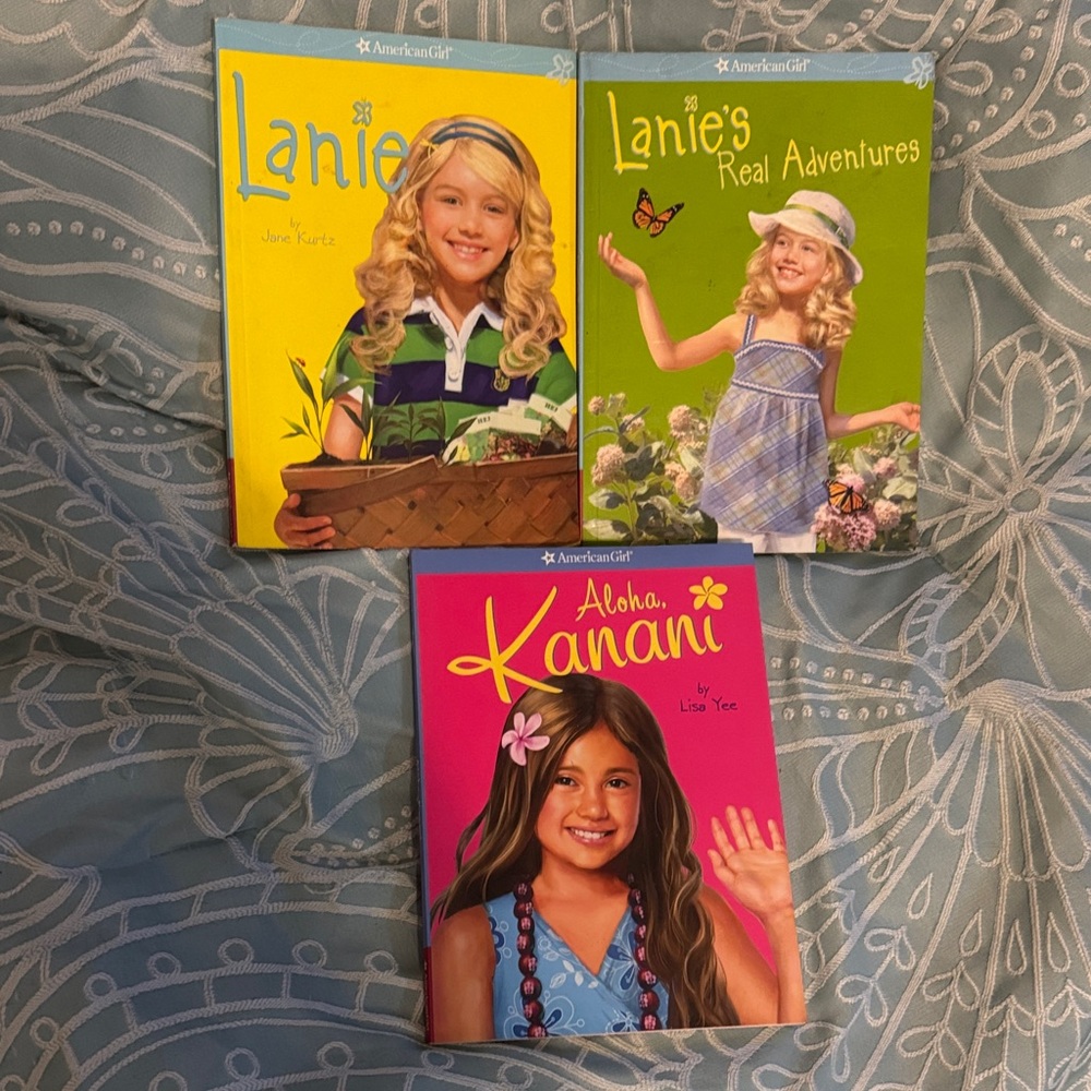 American Girl Book Trio - Yellow, Green, Pink Covers